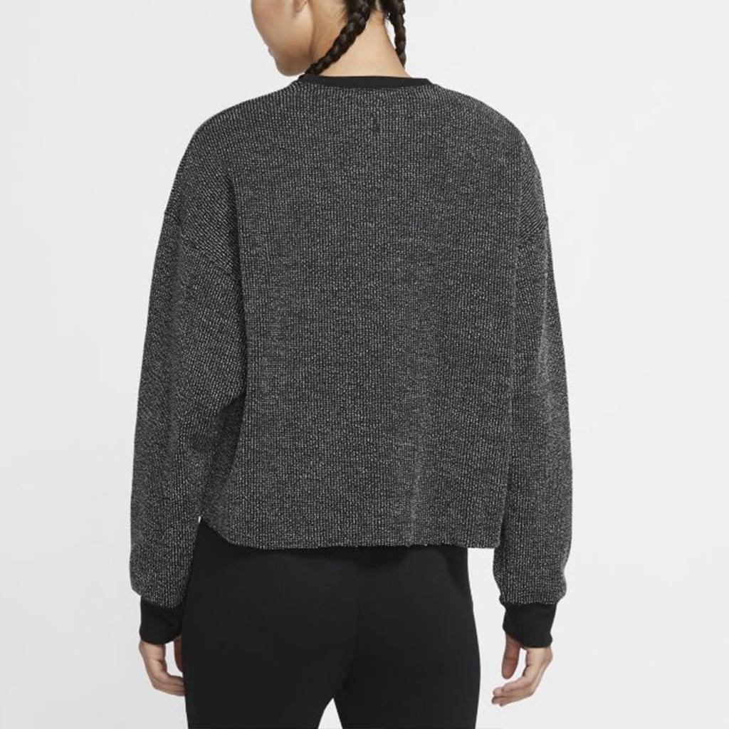 Nike Sweatshirts Women's Black Crew Neck Moderate Regular CU6339-010