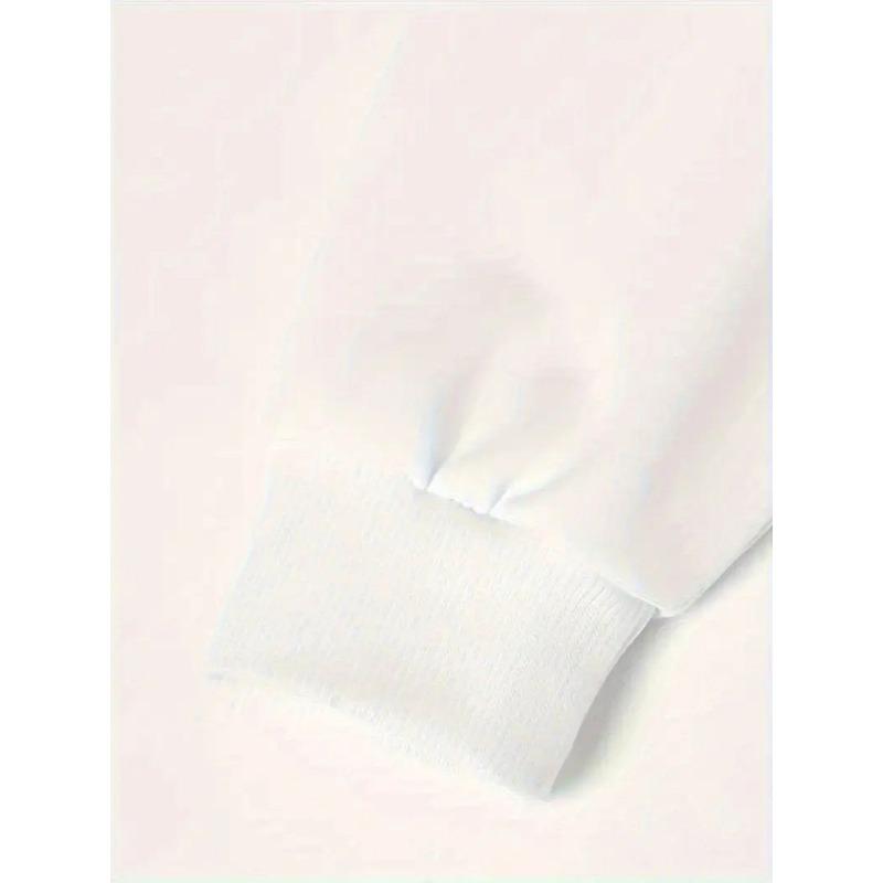 Men'S Casual Round-Neck Sweatshirt with Ice Cream Pattern