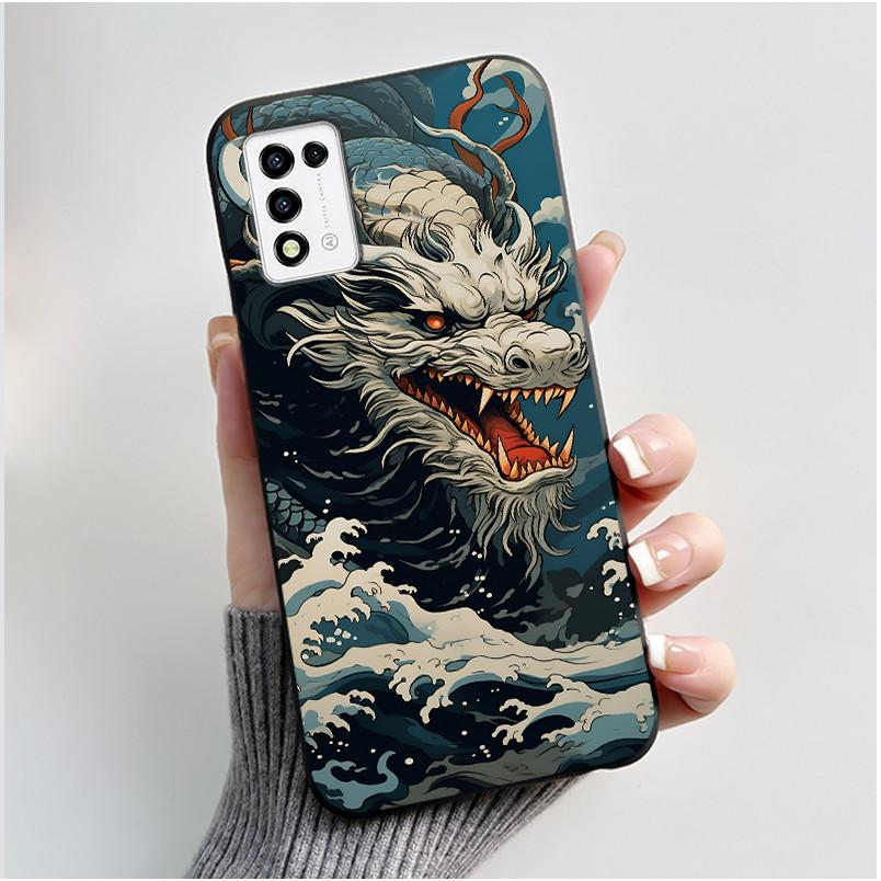 For ZTE Libero 5G III, A202ZT Soft Silicone Black Case For ZTE Libero 5G II, A103ZT Popular Pattern Panda Shockproof Shell