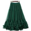 2024 European & American Summer Fashion: Women's Lace Mesh Puffy Skirt with Large Swing