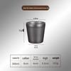 Gold Retro Double-Walled Insulated 304 Stainless Steel Water Cup with Diamond Texture 