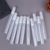 10 st 2/3/5 ml Mini Klar Plast Tom Parfymflaska Påfyllningsbar Sprayflaska Atomizer Behållare Kvinnor Rese Parfymflaskor