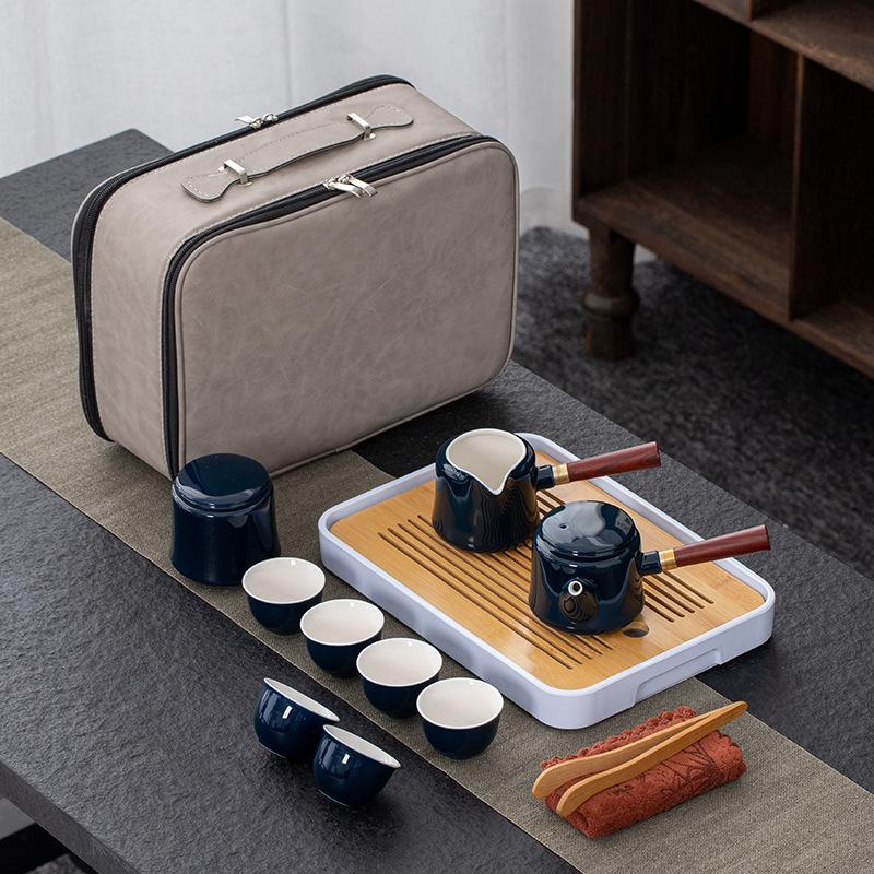 Ceramic Portable Kung Fu Travel Tea Set Banking Enterprise Company Annual Meeting Gifts Business Gifts