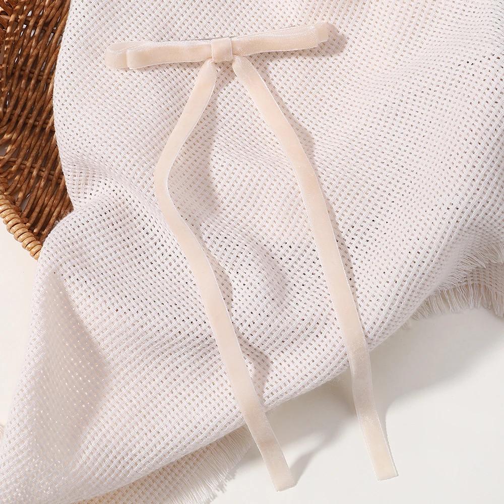 Vintage Big Large Velvet Bow Hairpins Barrettes For Women Girls Wedding Long Ribbon Korean Hair Clip Hairgrip Hair Accessories