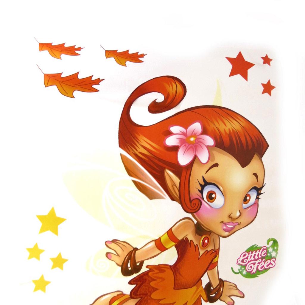 Les Trésors De Lily [L2295] - Planche de stickers 'Fairy Dreams' orange (50x70 cm)
