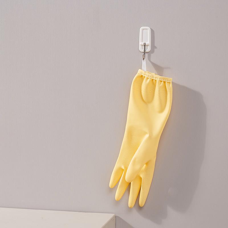 

Durable Waterproof Fleece-Lined PVC Cleaning Gloves for Women - Thickened, Hanging Design for Kitchen and Household Tasks One Size