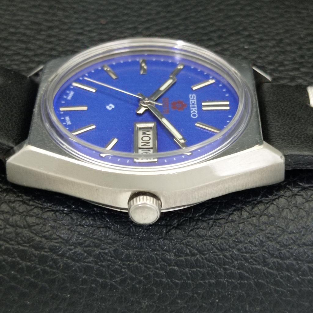 Seiko EXPO 70 AUTOMATIC JAPAN 6349A MENS VINTAGE BLUE DIAL WATCH A701282-5 R206a-a701282