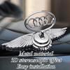 For Audi A4L A6L A3 Q2L Q3 Q5L Q7 A5 A7 Metal Wings Hood Emblem Car Bonnet Badge Front Logo Upgrade Glossy Chrome Sporty Parts