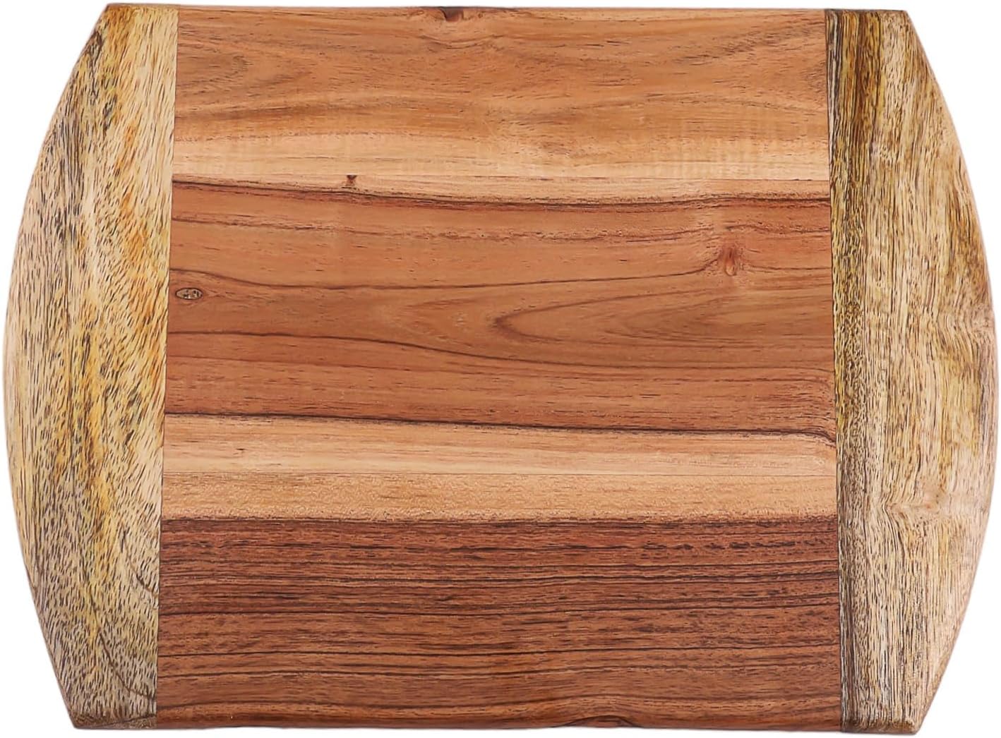 

Серия разделочных досок, разделочные доски из акации и мангового дерева для кухни, деревянная разделочная доска для нарезки колбасных изделий, идеально подходит для нарезки мяса, фруктов, сыра Large коричневый