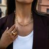 Fashionable Simulated Pearls Charm Necklace Lightweight Design Daily Wear Formal Event Collarbone Chain Gift