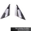 Real Carbon Fiber Decorative A Pillar Triangle Cover For 718 911 2012-2019 Car Parts Gloss Black