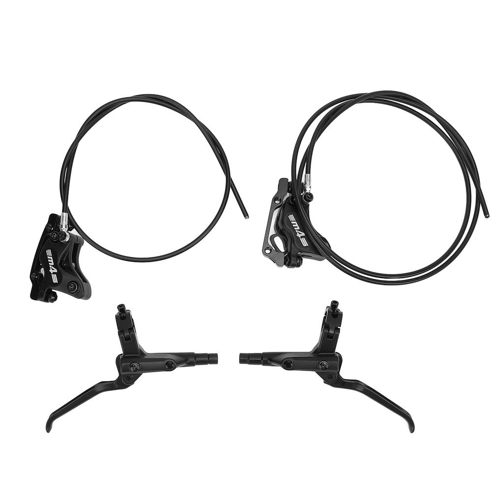 4 Piston Dual Drive Oil Brake 850mm Front 1550mm Rear Levers Hydraulic Disc Brakes for Mountain Cycling