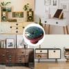 Vintage Round Cabinet Knobs Glazed Ceramic Round Knobs for Dresser Drawer, Antique Drawer Pull for Home Decor Door Handles