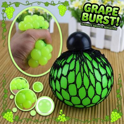 Stressabbau Ball Traubenform Knetspielzeug für Handübungen und sensorisches Spiel für Büro und Zuhause Erwachsene und Kinder