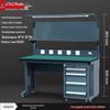 Heavy-Duty Anti-Static Multifunctional Workbench with Thickened Steel Frame for Maintenance and Inspection.
