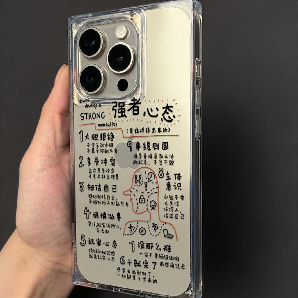 For Apple 15pro Ice Crystal Cube Mobile Phone Four-corner Anti-fall Shell Anti-fall Mobile Phone Case for Apple Four-corner Air Cushion Ins