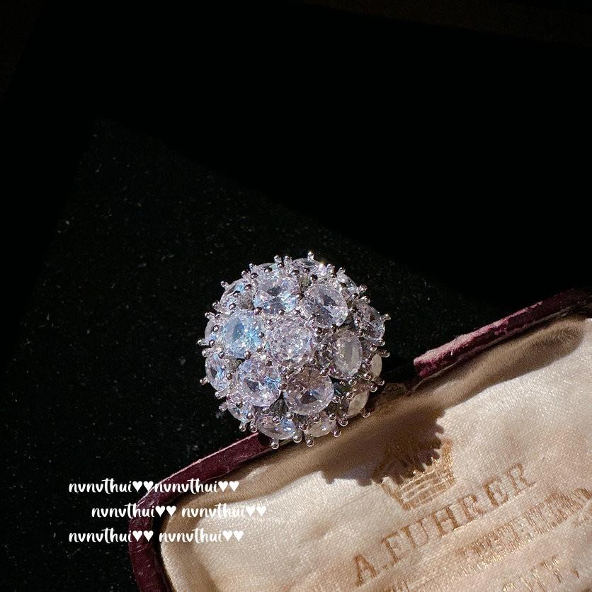 Mermaid Tears, Flower Smile Gem, Necklace, Tahiti, Lady Flower Zircon Pearl Earrings, Grape Strings