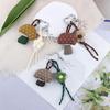 Heart Keyring Creative Car Key Chain Hanging Ornament Cartoon Mushroom Keychain Pendant Bag Charm Flowers Keychain