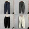 Pure Linen Mens Casual Pants With Water Wash For Summer Comfort