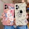 Cases For Xiaomi Redmi Note 12 12S 4G 5G Cute Patterned Liquid Silicone Anti Knock Back Cover For Redmi Note 12 S Funda Bumper