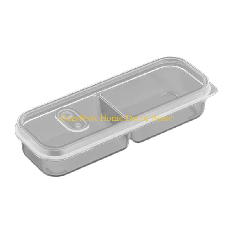 92MF Compartmentalized Organiser With Odor Resistant Lid Transparent Plastic Box For Snacks Lunch Organization