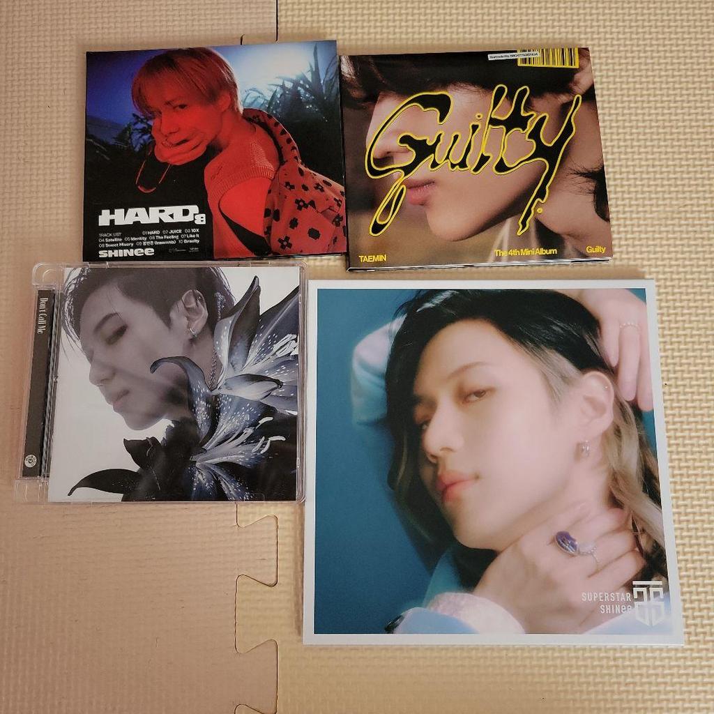 [USED] 30 SHINee Taemin CDs from debut to present! Comes with a bonus jacket sticker