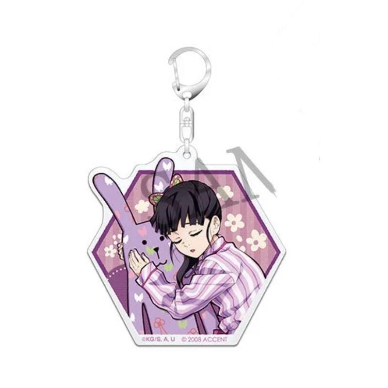 Demon Slayer Acrylic Keychain Tanjiro Immortal River Butterfly Shinobu Zenitsu Anime Peripheral Character Model Birth Date Present