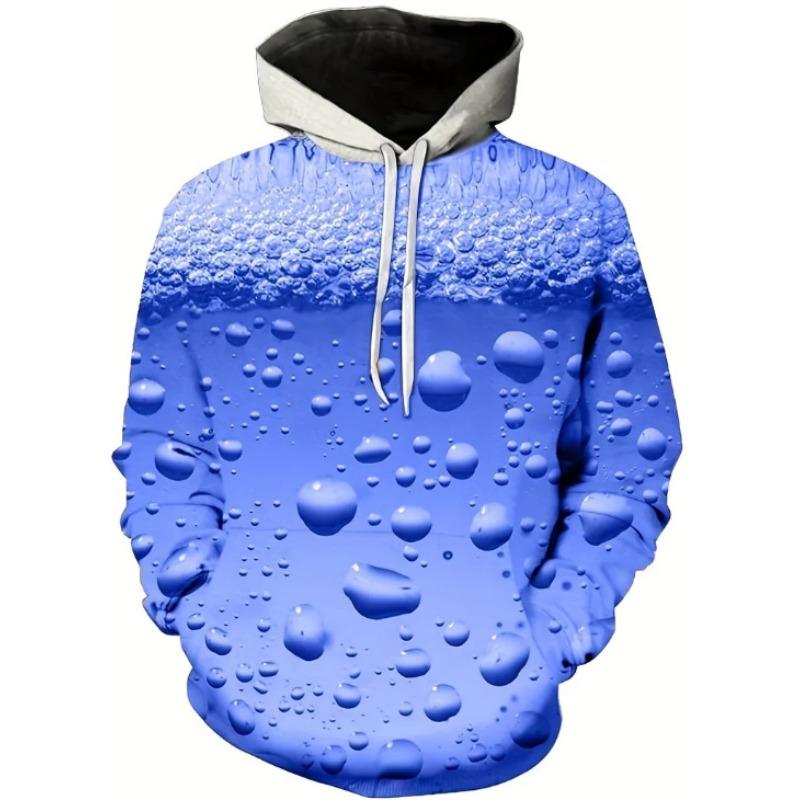 Fashion Printed Men's Sweatshirt Casual Loose Hoodies Sweatshirts Men’s