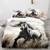 Mustang Series 3D Digital Printing Three-Piece Bedding Kit Bed Sheet Quilt Cover