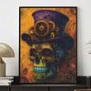 DIY Diamond Painting Canvas Steampunk Skull Top Hat Design 5D Full Drill Art Creative Leisure Craft Home Wall Decor Kit