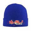K  on Logo Warm Knitted Cap Fashion Bonnet Hat Autumn Winter Outdoor Beanies Hats for Unisex Adult
