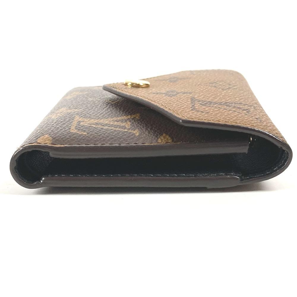 Louis Vuitton M81557 Monogram reverse Portefeuille-Victorine Tri-fold Wallet