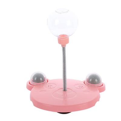 Spring Cat Treat Dispenser Toy Bite Resistant Interactive Prevent Slip Boredom Relief Kitten Food