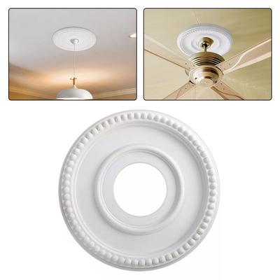Dekorative Deckenventilatoren-Lichtplatten mit PU-Medaillon für Leuchten