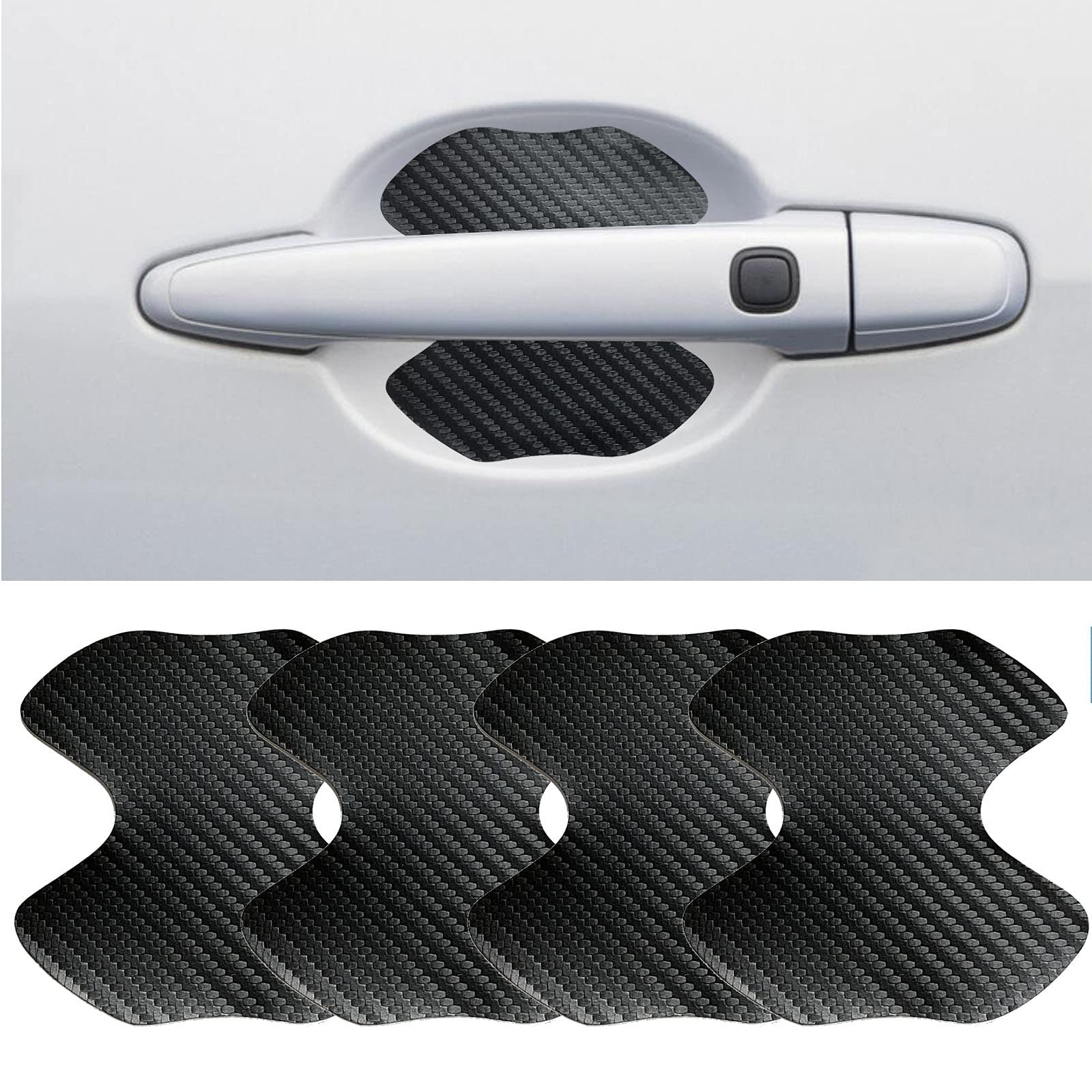 

[4 pieces] Door Handle Protector Toyota Aqua NHP10 (2011 - 2021) / Toyota Rumie чёрный