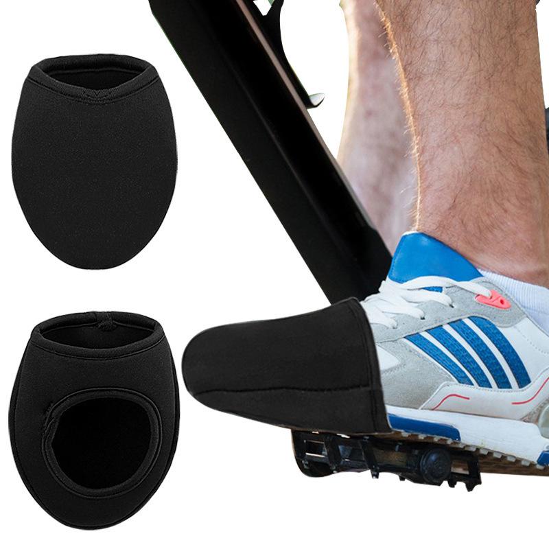 Windproof Cycling Half-Palm Shoe Covers for Mountain and Road Bikes – Soft, Warm, and Self-Locking.