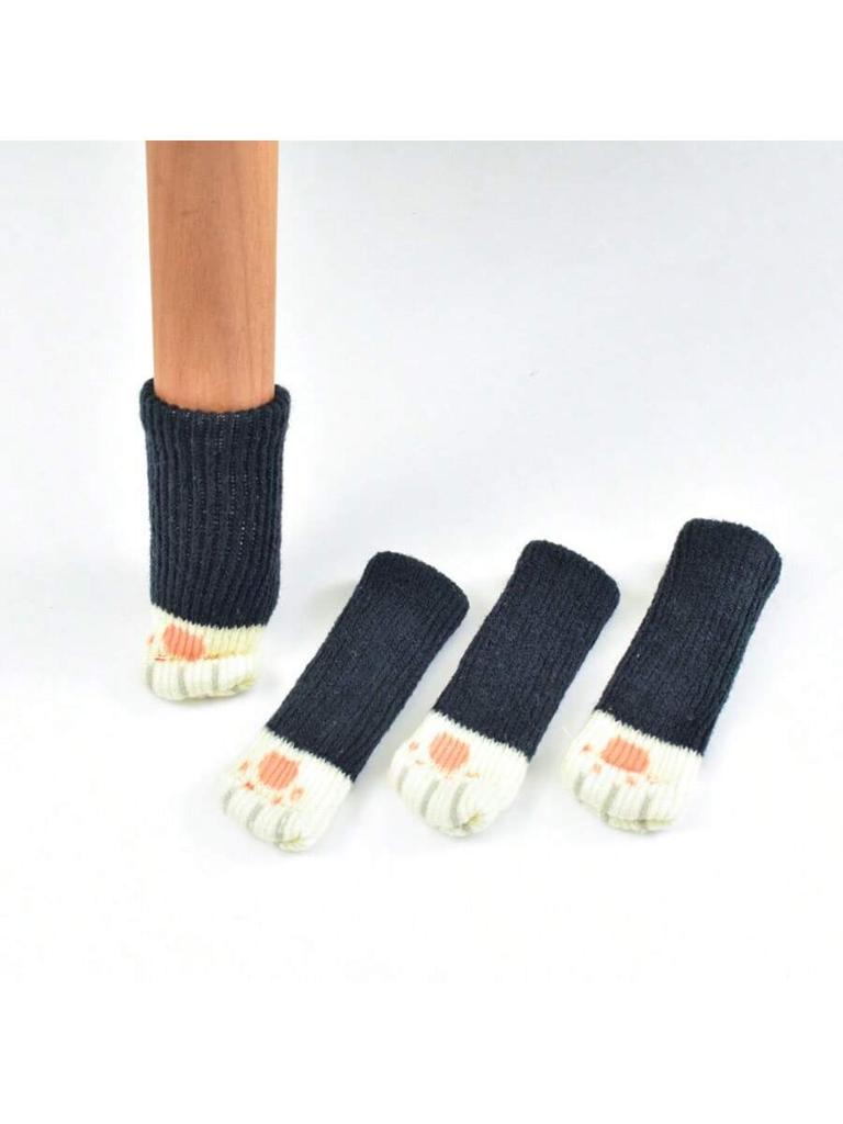 4-piece Set of Chair Leg Covers, Hardwood Floor Chair Leg Covers, Anti Cat Claw Chair Leg Covers, Floor Protection.