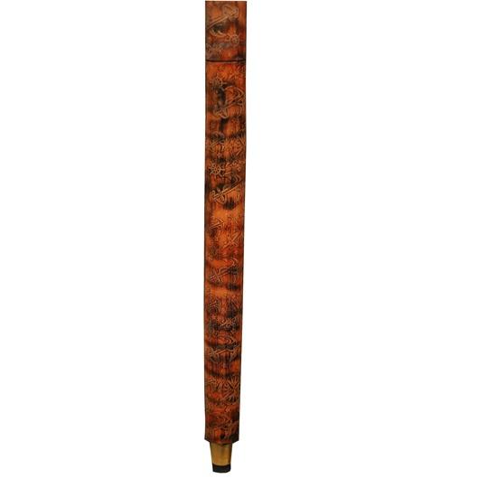 Luxuriöser Holzspazierstock mit antikem Kupfergriff Handgeschnitzter Gehstock zur Gehstütze Funktionelles Geschenk für Männer Sammler