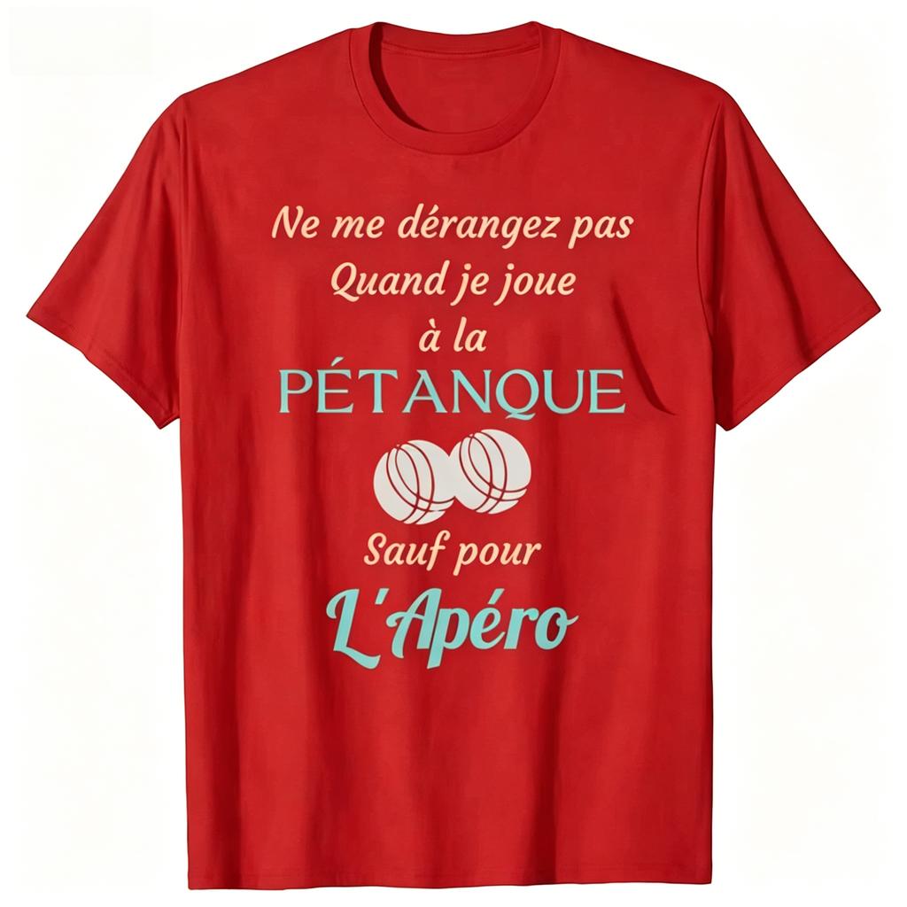 Funny PTanque Bowler Boules Petanque Sport T Shirts Cotton Birthday Gifts Unisexs Clothing Fashion Casual Loose Oversized T Shirt