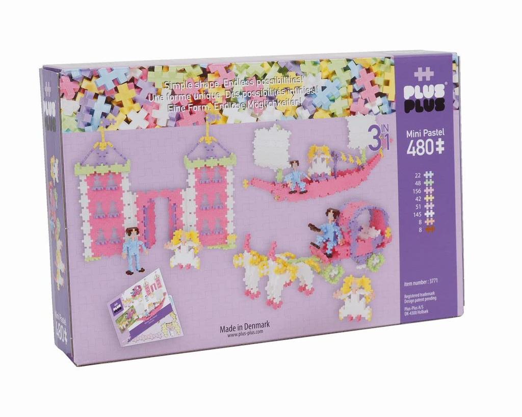 Plus-Plus 3-in-1 Pastel Princess Building Blocks