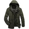 Men's Padded Jacket Medium and Long Plus Size Winter Velvet Thickened Middle-aged and Elderly Padded Jacket