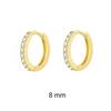 1 Pair Minimal Exquisite Hoop Crystal Zirconia Small Huggie Thin Cartilage Earring For Women Helix Tragus Piercing Zircon