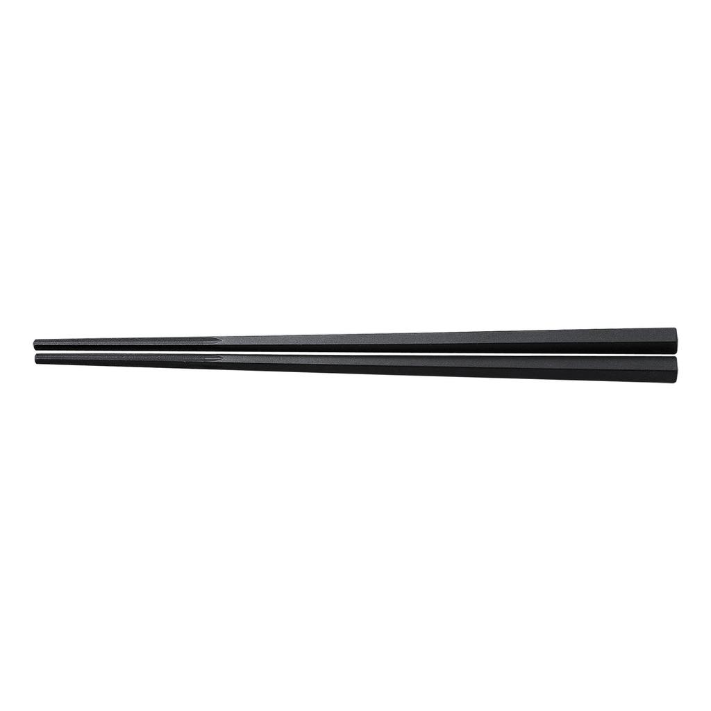 Akebono Sangyo Noodle Made in Commercial Features a tip for a firm grip and a pentagonal handle for a comfortable Chopsticks, Black, 21cm, Japan, Use.
