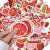 10/30/50pcs Cherry Downtown Art Stickers Red INS Style Cartoon Decals DIY Phone Case Notebook Luggage Aesthetic Graffiti Sticker