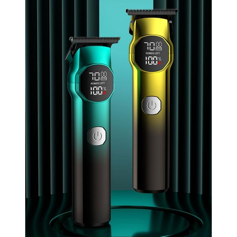Hair Clippers for Men Professional Cordless Barber Clippers Hair Cutting Rechargeable Men Hair Clippers with LCD Dispaly
