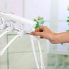 New Multifunctional Retractable Hanger Rack Folding Plastic Clothes Hanger Closet Clothing Storage Rack Drying Rack Color Random