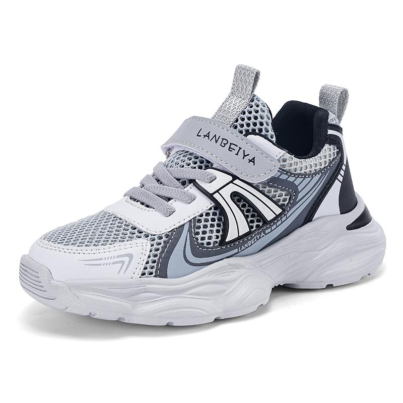 

Children Casual Shoes Summer Breathable Mesh Sneakers for Kids Lightweight Running Sports Shoes for Boys Girls Walking Shoes 28 серый