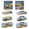 Multipurpose Transparent Organiser Box For Home Repair Tool Easy Carry Handle And Plastic Construction Toolbox