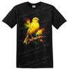 Yellow Canary Bird T Shirt Colorful Paint Splash Art Nature Lover Tee Gift Idea