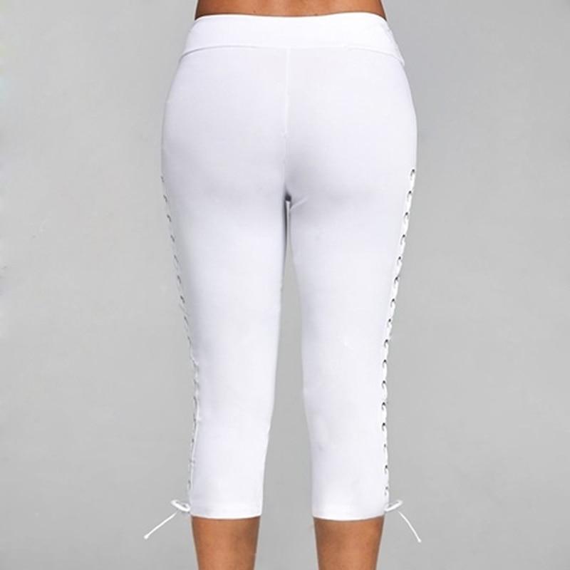 Dámské Kalhoty s vysokým pasem Kalhoty Kalhoty Elastická bandáž Legíny Bezešvé Gym Fitness Kalhoty Velká velikost